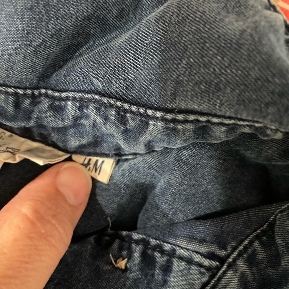 L.O.G.G. H&M Womens Denim Shirt Dress Size 4 True color in Picture 1 - Picture 5 of 5